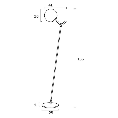 Telbix Ohh Floor Lamp