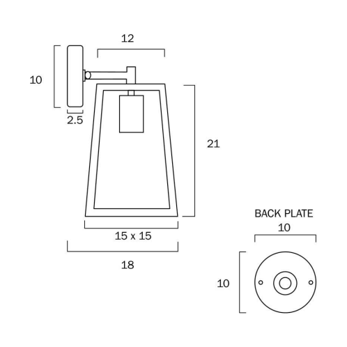 Telbix Cantena WB15 Wall Light