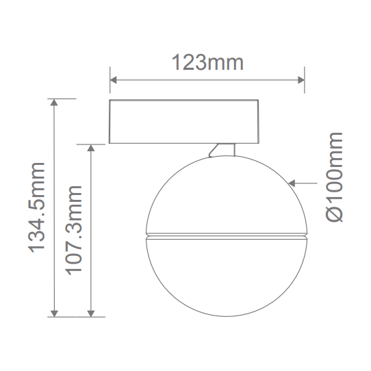 Domus MOON 6/9W 240V TRIO WALL LIGHT OPAL