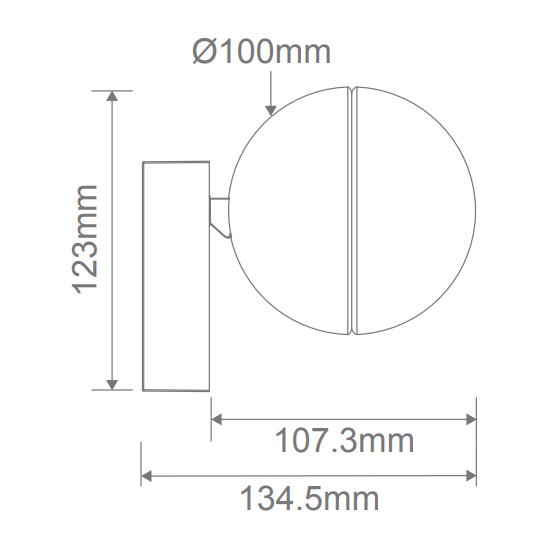 Domus MOON 6/9W 240V TRIO SURFACE MOUNT LIGHT OPAL