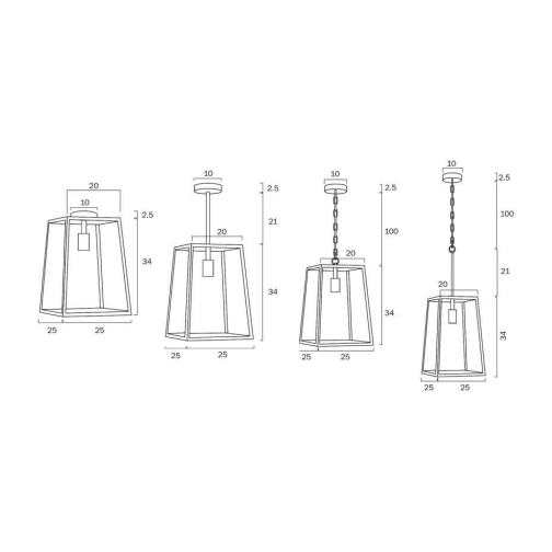 Telbix Cantena PE25 Pendant