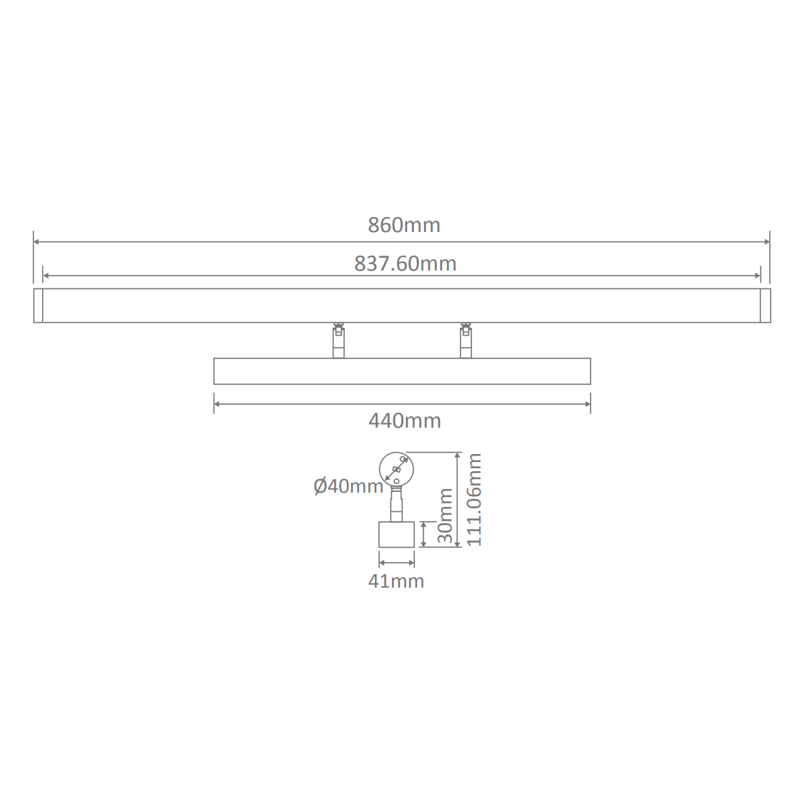 Domus MIRROR-15 Mirror 15W 240V LED Tricolour Wall Light