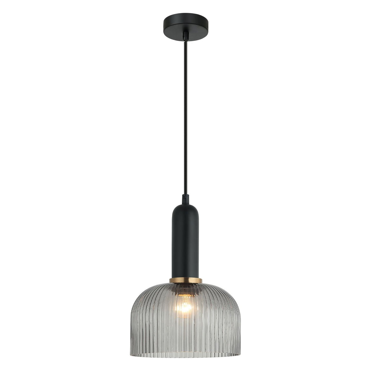 CLA Vintaj Interior Dome Ribbed Glass Pendant Lights