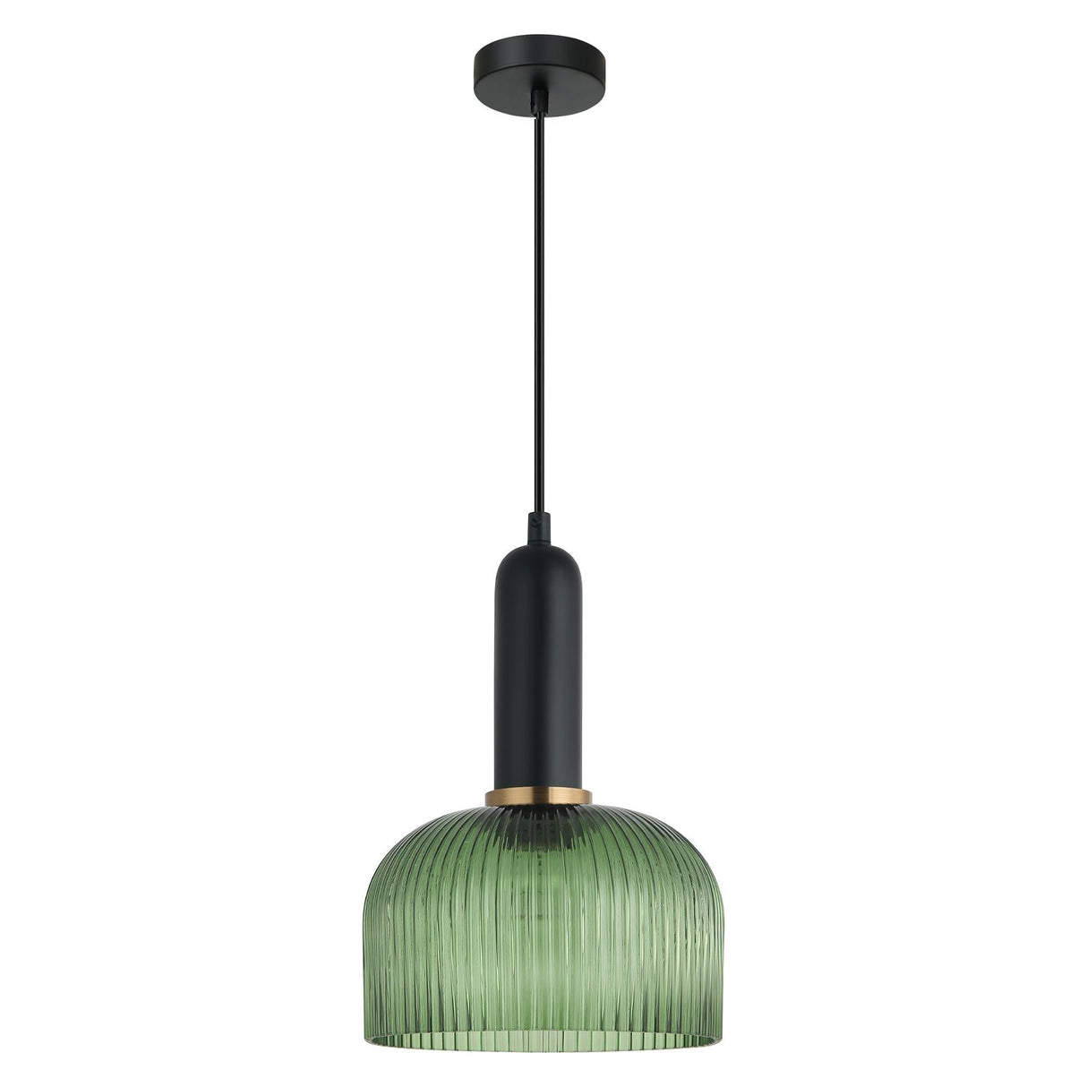CLA Vintaj Interior Dome Ribbed Glass Pendant Lights