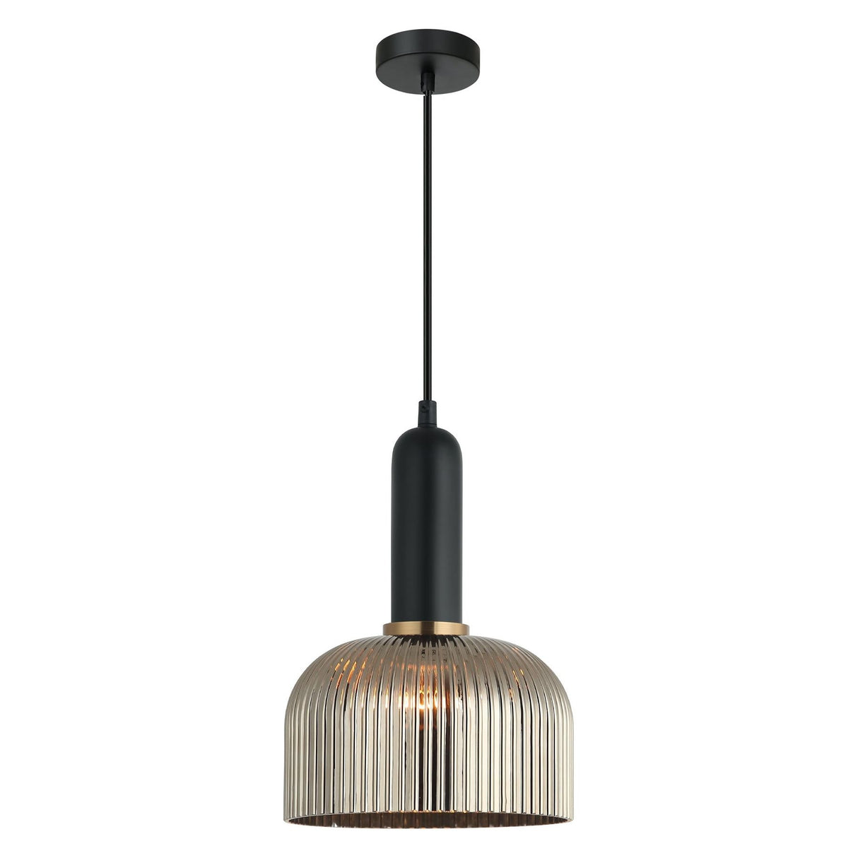 CLA Vintaj Interior Dome Ribbed Glass Pendant Lights