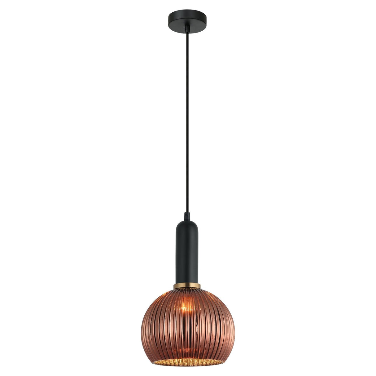 CLA Vintaj Interior Wine Glass Ribbed Glass Pendant Lights