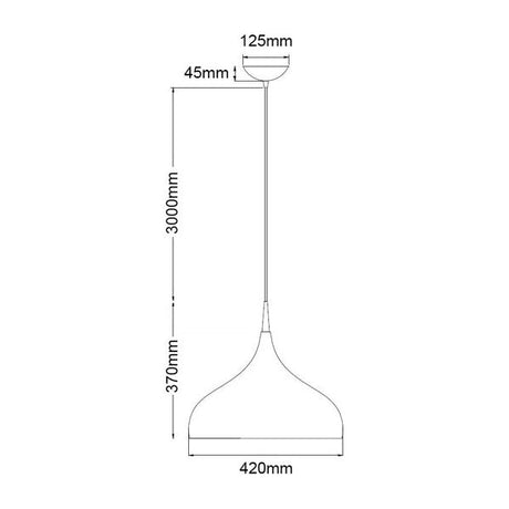 CLA Zara Dome Shape Pendant Lights