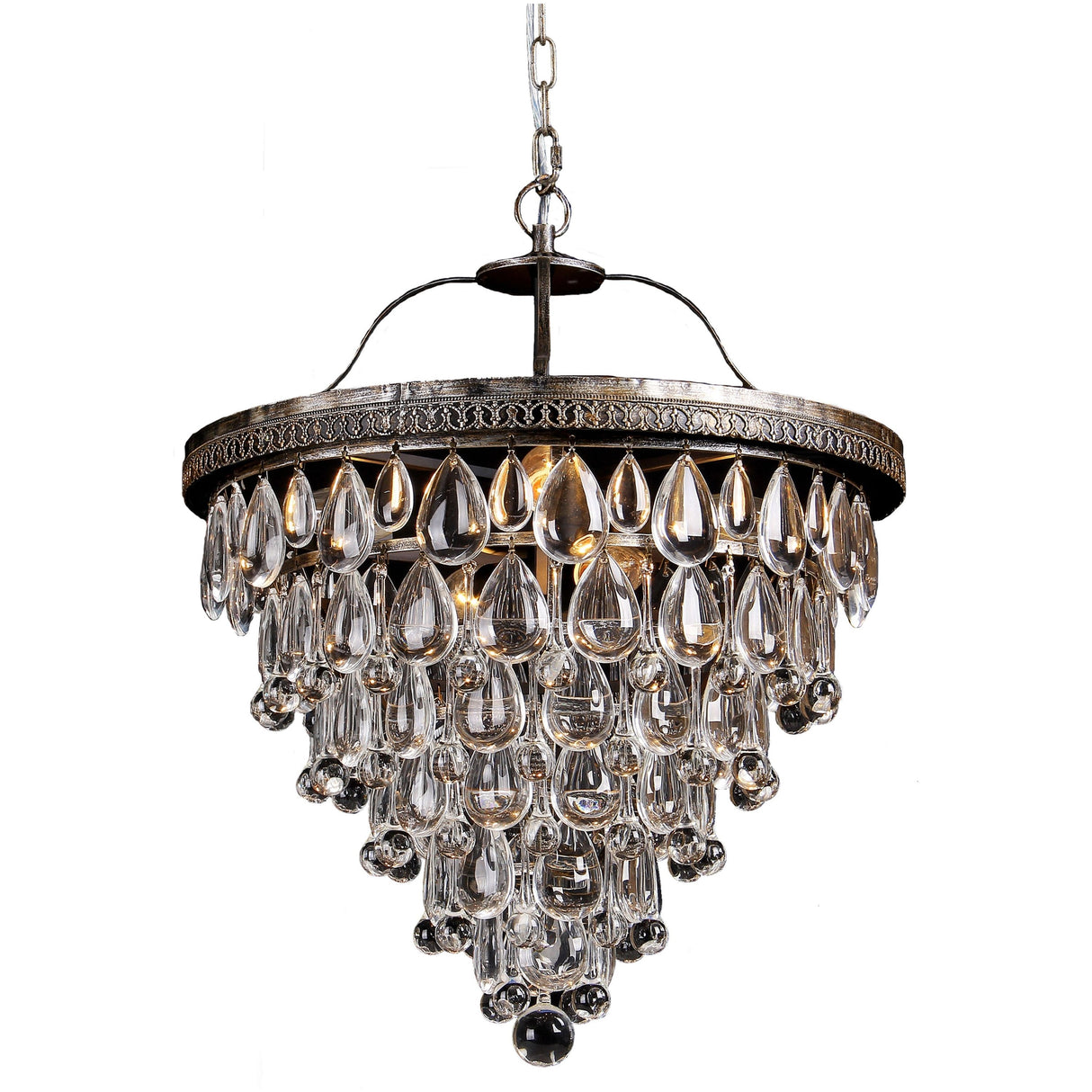 Lighting Inspiration Cascade Medium 45Cm Basket 6Lt Chrome