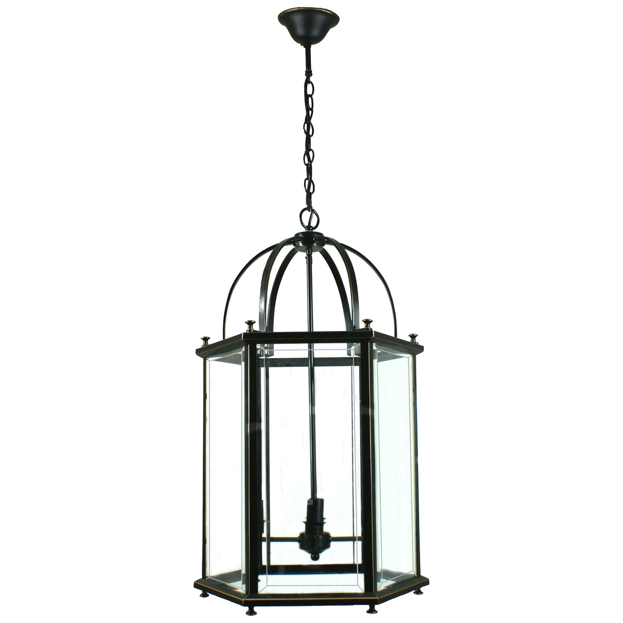 Lighting Inspiration Country Lantern Large 4Lt Bronze