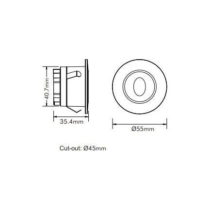 3A Lighting 3W LED Step Light STEP-514/TC