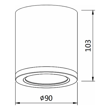 3A Lighting 15W LED Surface Mounted Downlight DL2081