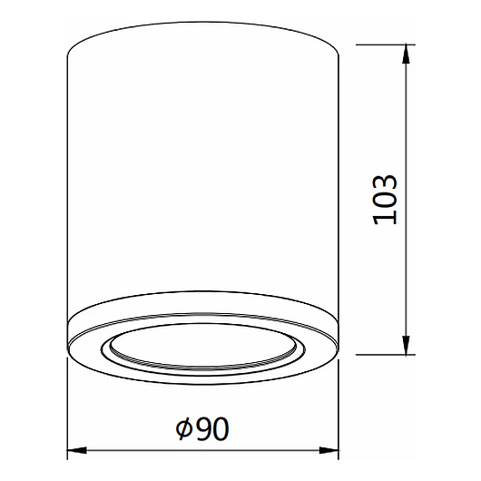 3A Lighting 15W LED Surface Mounted Downlight DL2082TC