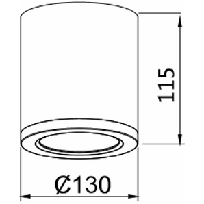 3A Lighting 30W LED Surface Mounted Downlight DL3082TC