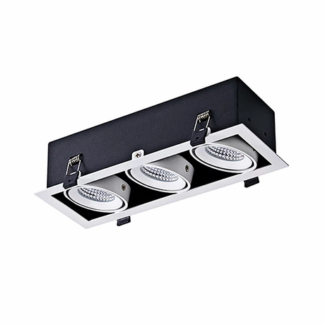 3A Lighting 3X10W SQ Adjustable Downlight LUX-DD2810M-C30W