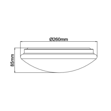 3A Lighting LED Oyster Light AC1011 15W/18W/30W TC