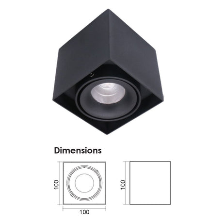 SAL Dice II S9016 - 8W Surface Mount Square LED Downlight