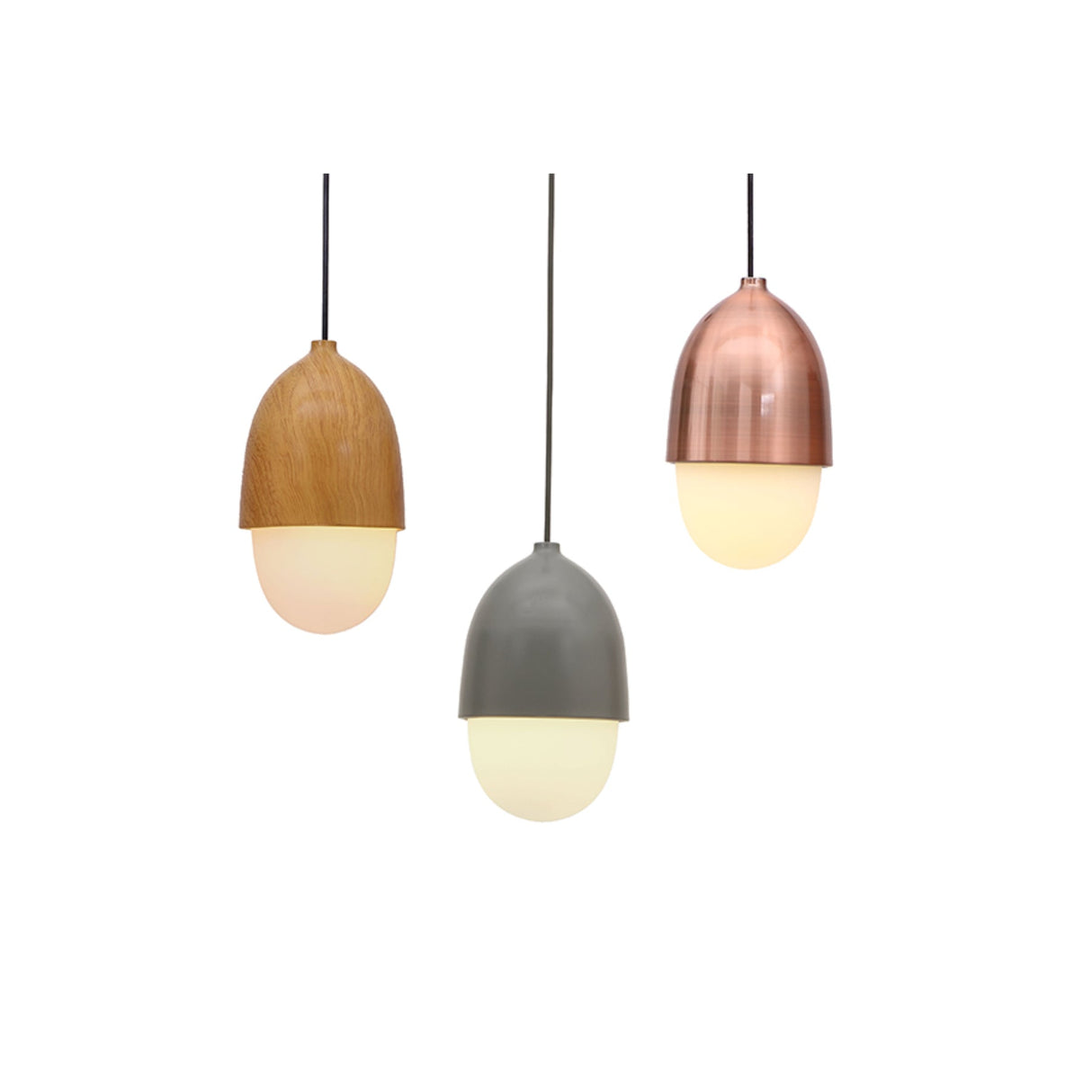 DIPO Acorn Nut Pendants by VM Lighting