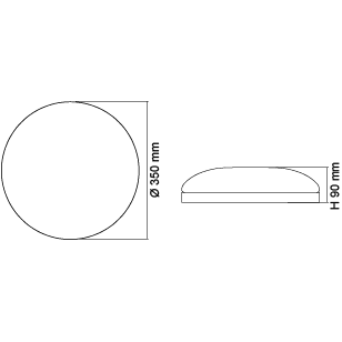 SAL SO3800 TC OPAL II COMMERCIAL GRADE LED OYSTER LIGHT