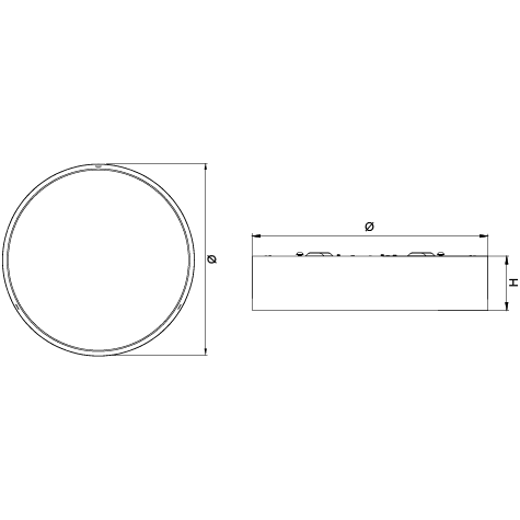 SAL Flat SL2110 LED Dimmable CTC Light