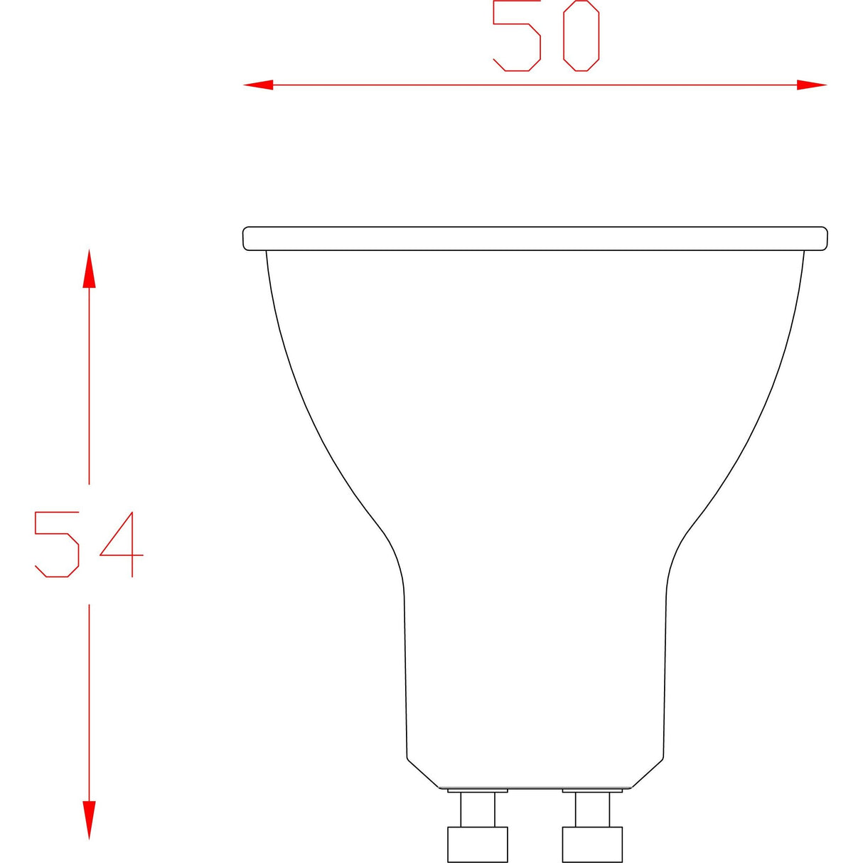 PHL GU10 B-6 COB LED Globe