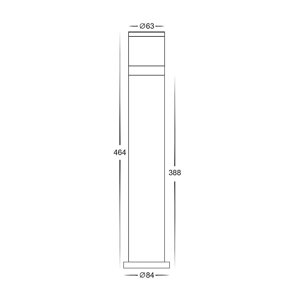 Havit HV1622T Highlite Black Led Bollard Light
