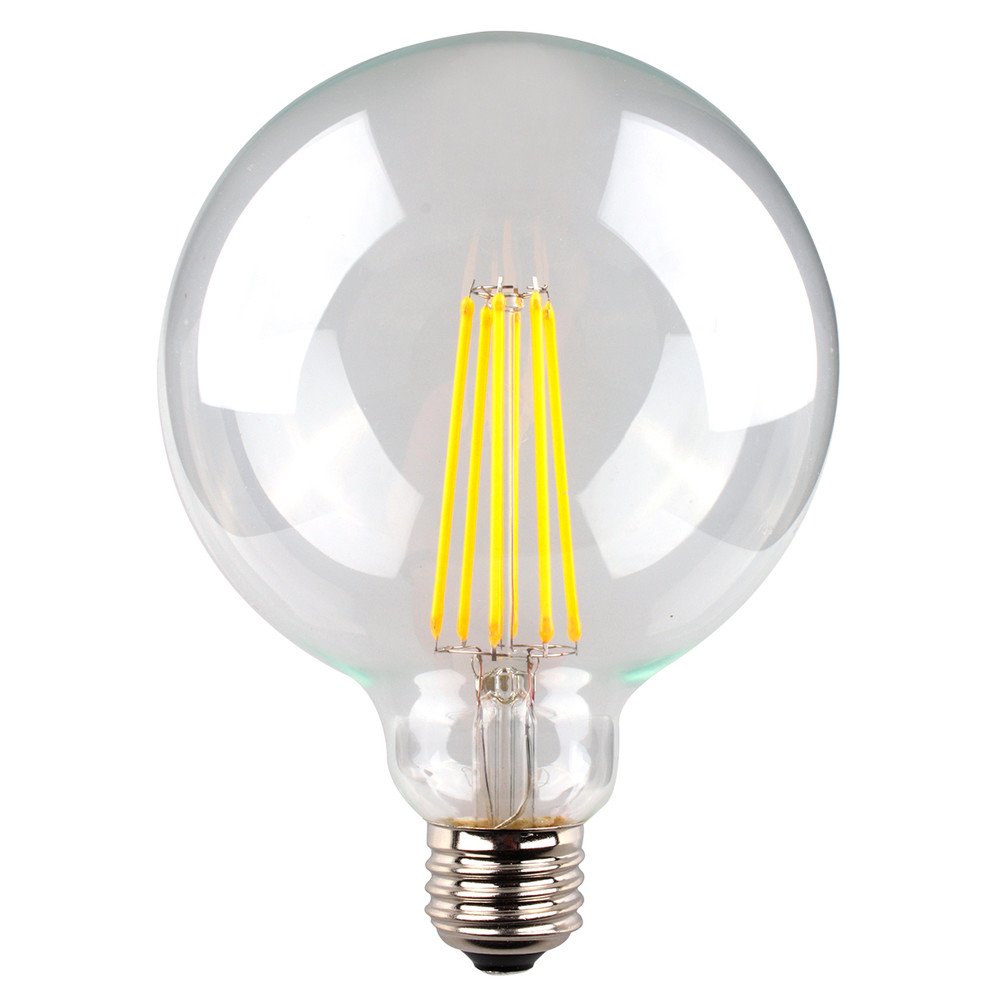 SAL Clear Spherical LG125 8W Led Filament Globe