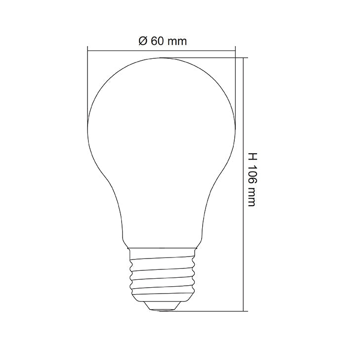 SAL LED GLOBE GLS DIMMABLE LG5