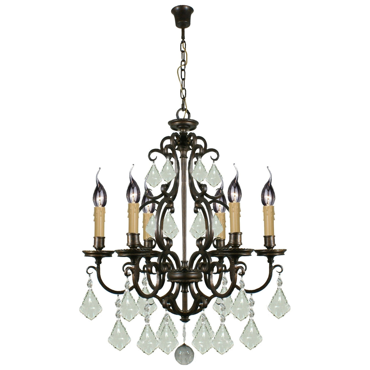 Lighting Inspiration Louis 15Th 6Lt  Pendant Bronze
