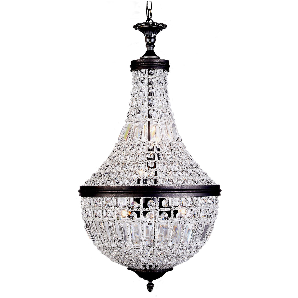 Lighting Inspiration Marseilles Basket Medium 6Lt Bronze