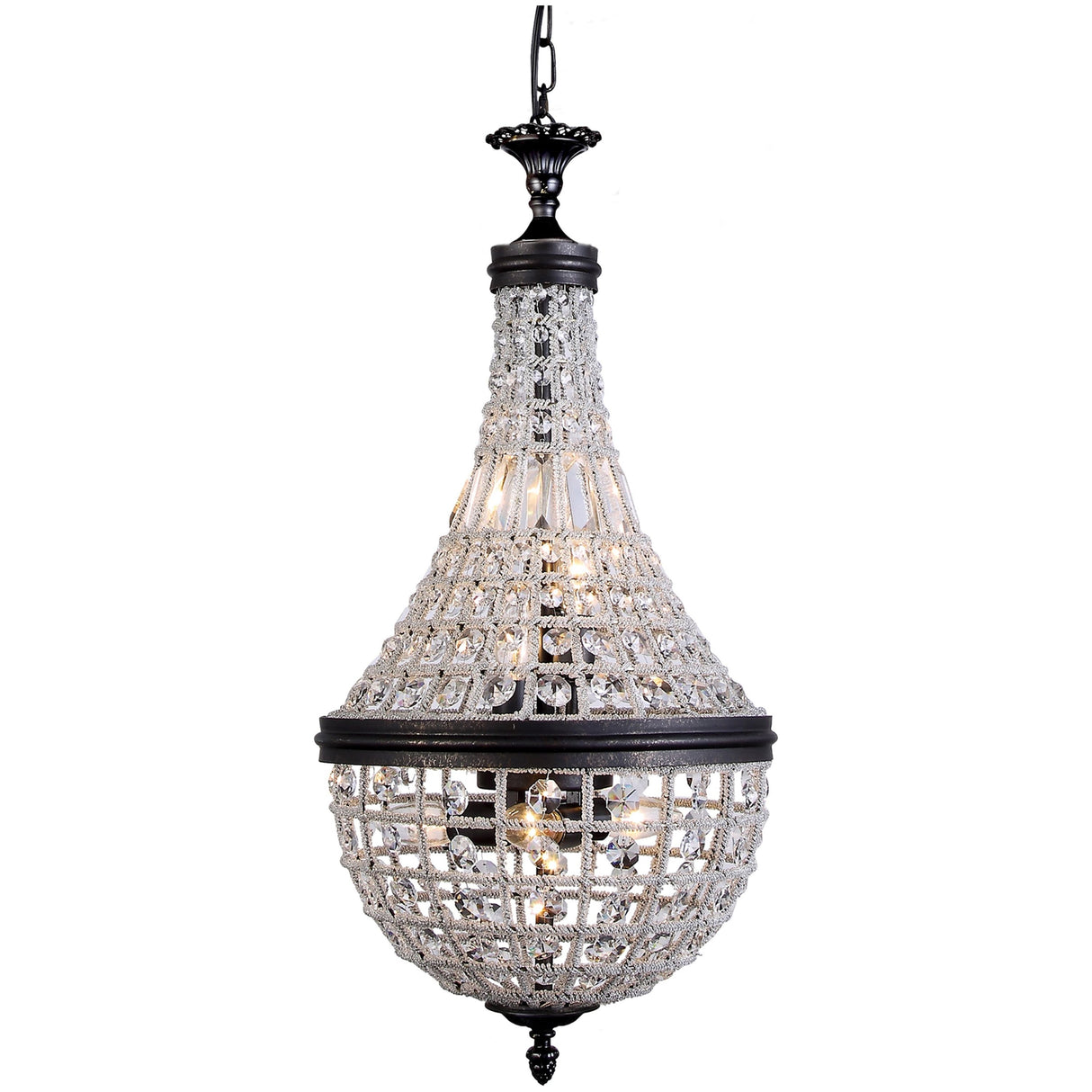 Lighting Inspiration Marseilles Basket Small 6Lt Bronze