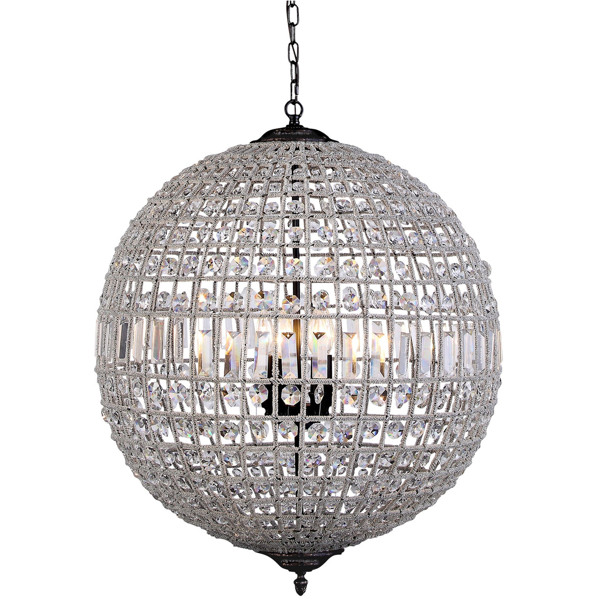 Lighting Inspiration Marseilles Ball Large 3Lt Bronze