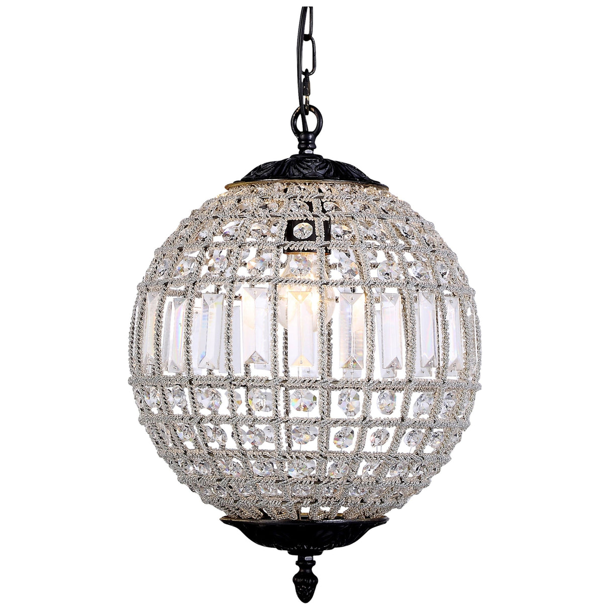 Lighting Inspiration Marseilles Ball Small 1Lt Bronze