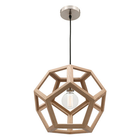 Mercator Peeta small Natural Timber Pendant