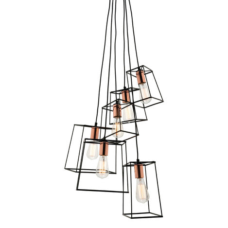 Mercator Zappa 6 Light Metal Pendant