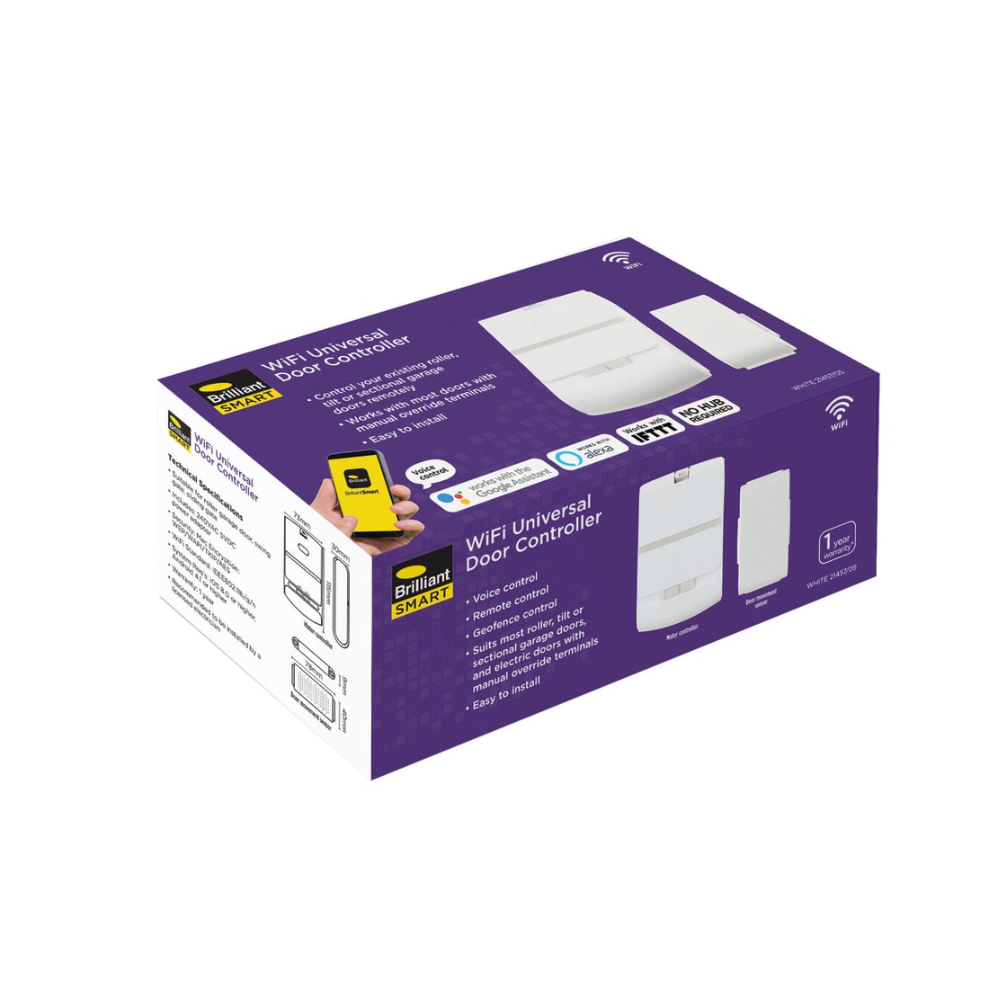 Brillant GARAGE DOOR Smart WiFi Universal Door Controller