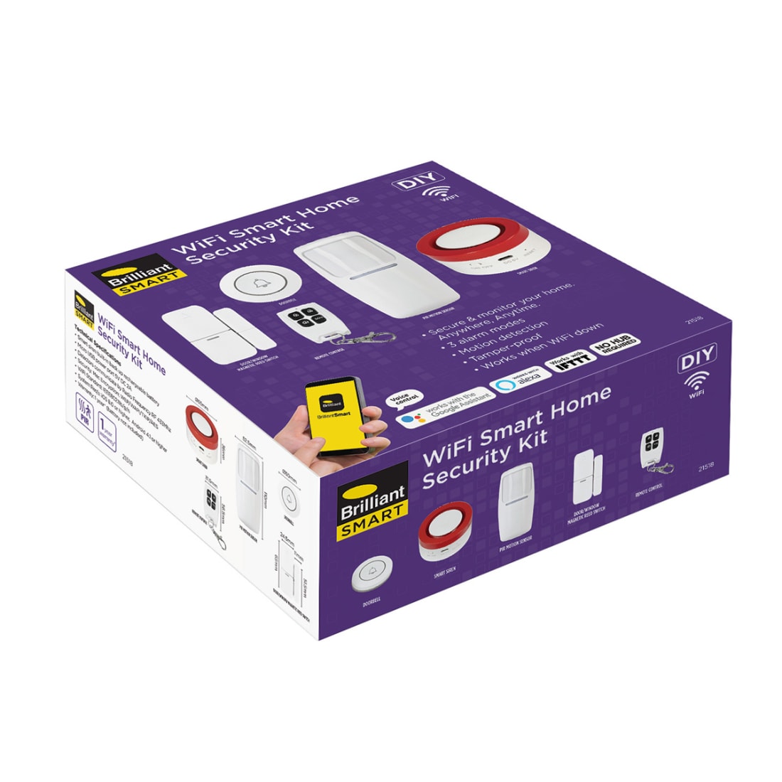 Brillant Smart WiFi Home Security Kit