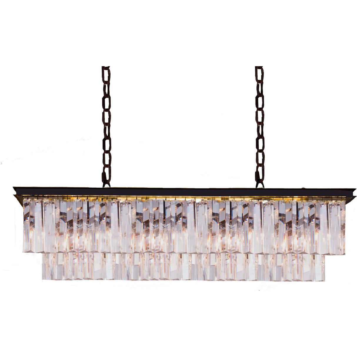 Lighting Inspiration Odeon Bench  Pendant 12Lt Bronze