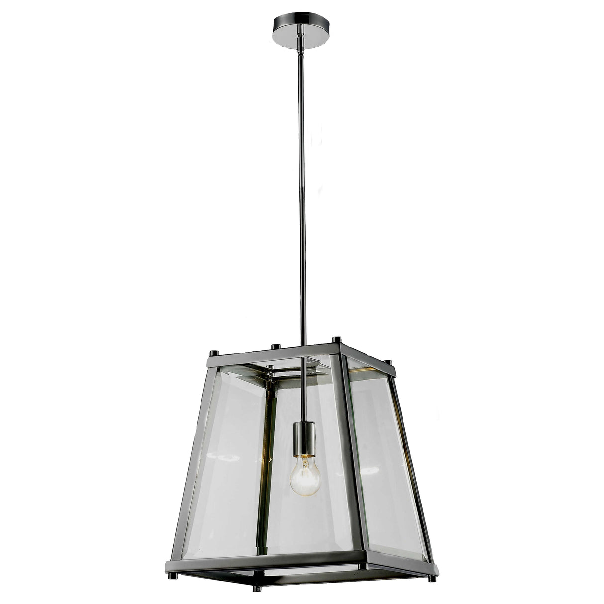 Lighting Inspiration Oregon Lantern Medium 1Lt Chrome