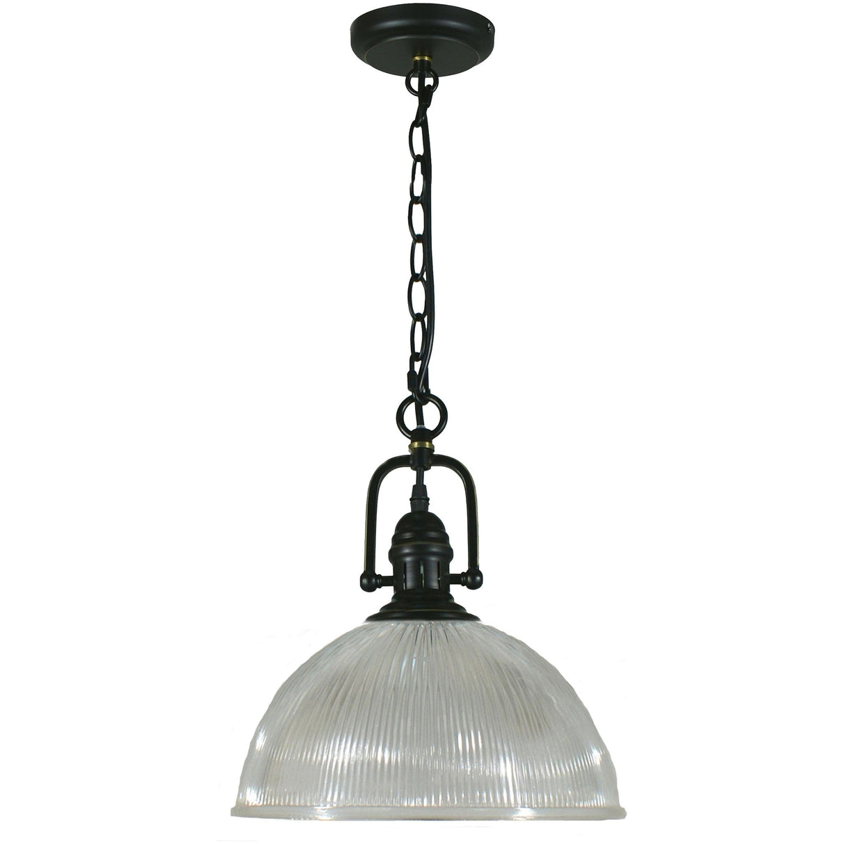 Lighting Inspiration Paramount 1Lt Pnd W/Claredon 12" Clr Bronze