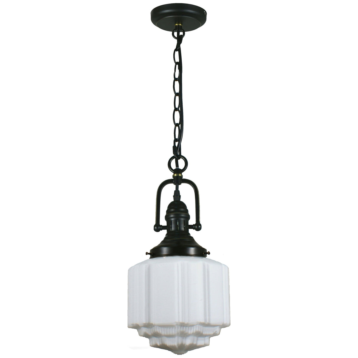 Lighting Inspiration Paramount 1Lt Pnd W/St Kilda 9" Gls Bronze
