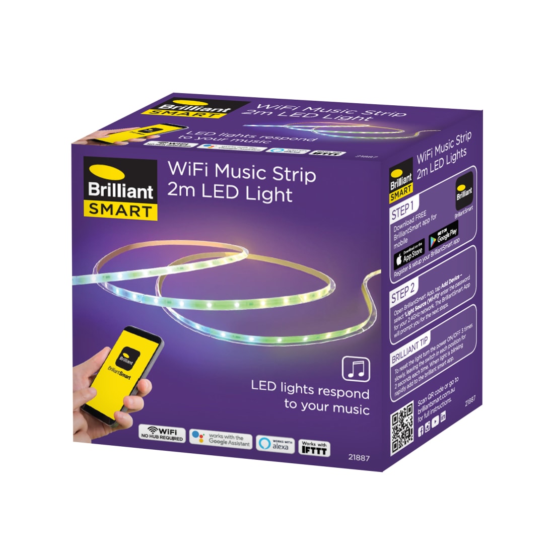 Brillant Smart WiFi Music LED Strip