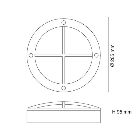 SAL Extrior Bunker Led light SE7082L 16W