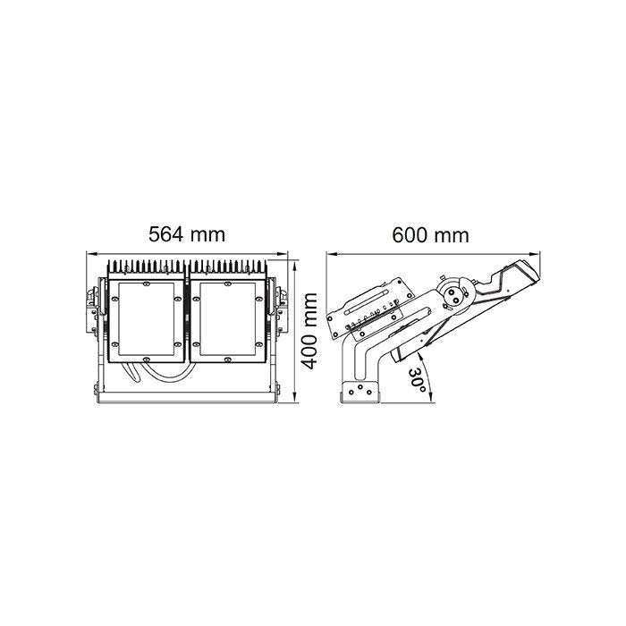 SAL POWERSTAR SE7100/600 600W LED Area Luminaire