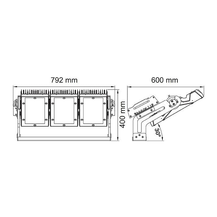SAL POWERSTAR SE7100/900 900W LED Area Luminaire