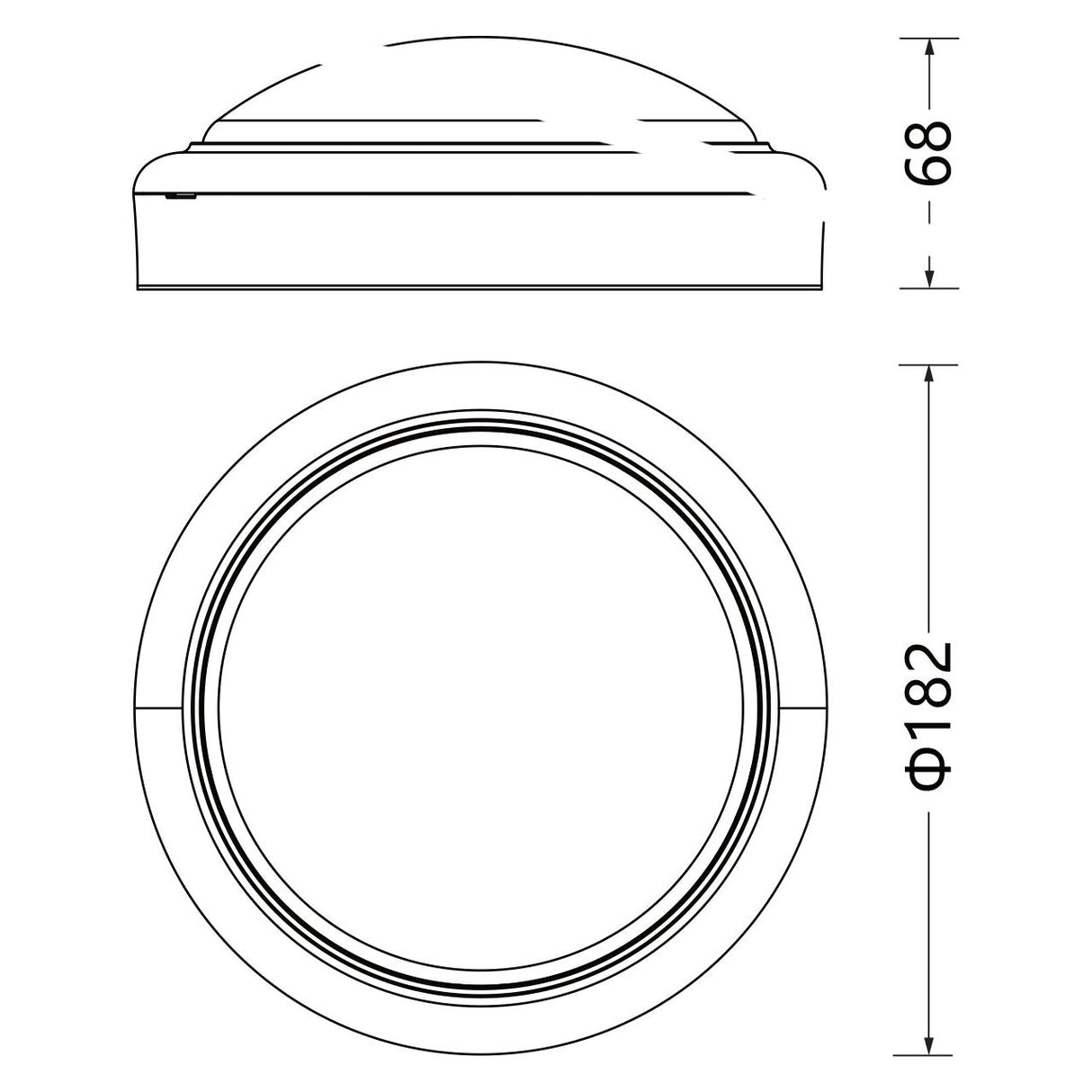 SAL OUTDOOR ROUND LED SENSOR BUNKER SL7272TC 15W