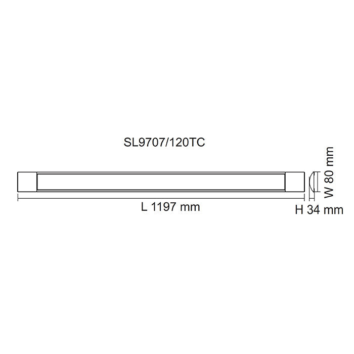SAL BLADE SL9707TC 20/35W LED low profile batten with selectable colour temperature