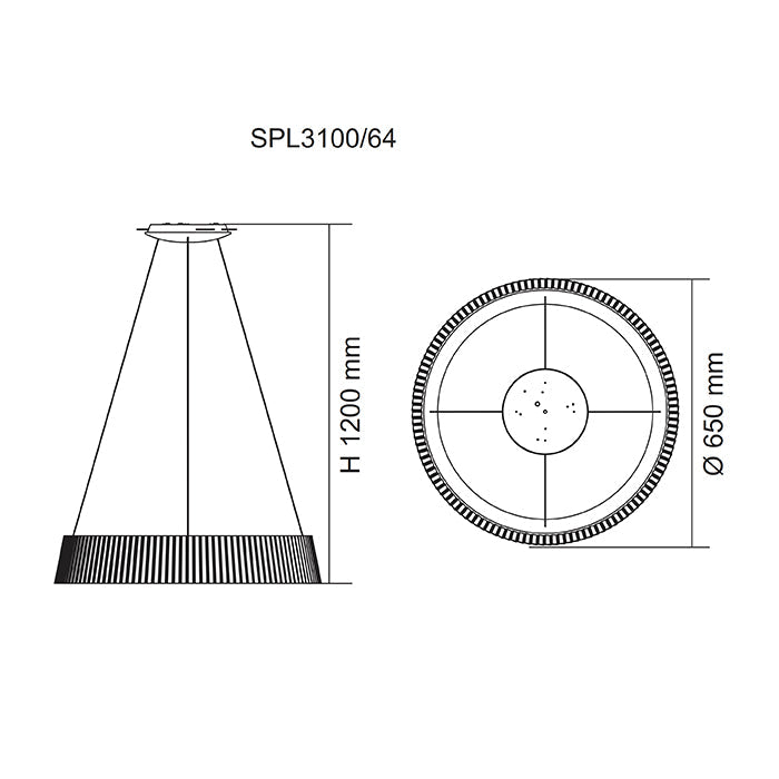 SAL Classic Ring SPL3100 45/67W Designer LED Pendant