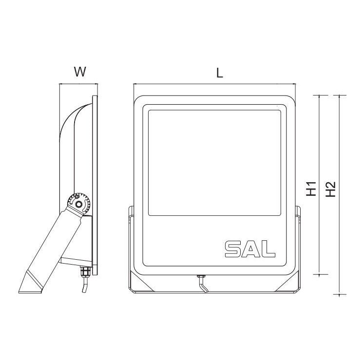 SAL TRADESTAR SE7169/380NDL/BK 380W LED Floodlight