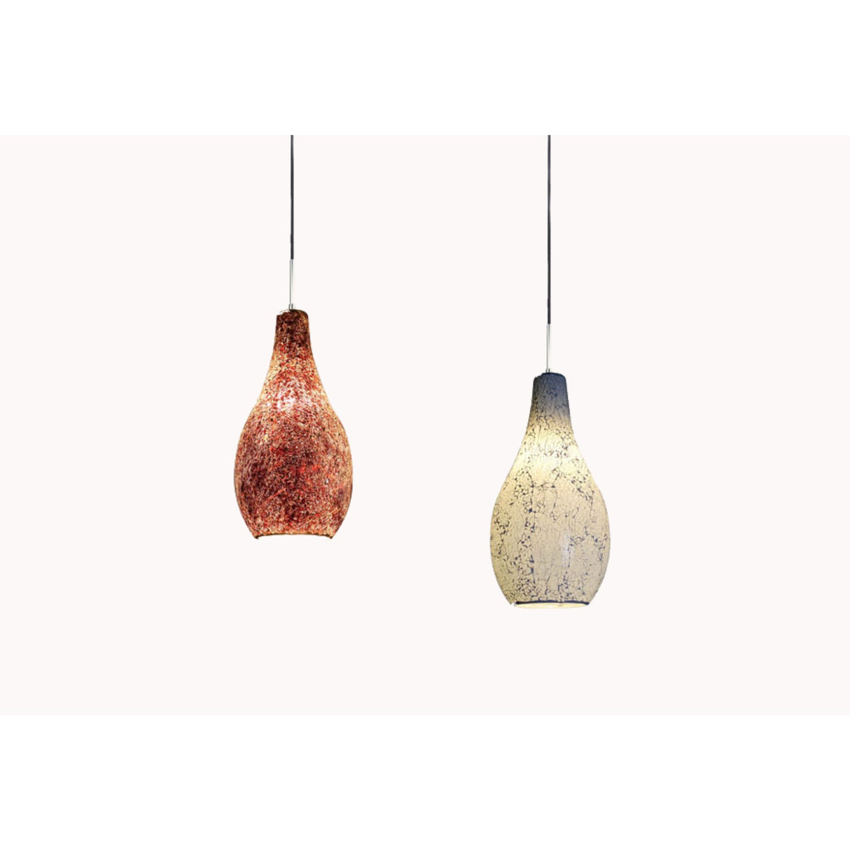 Vasco Mosaic Crackled Glass Pendant by VM Lighting
