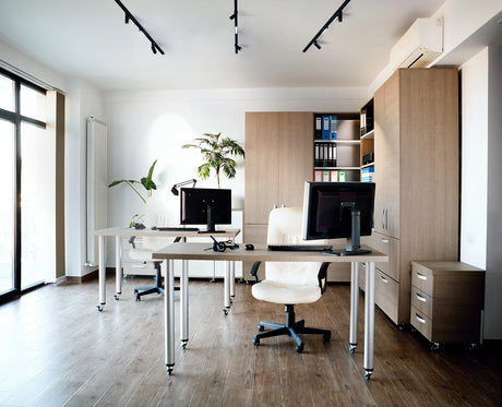 a home office lighting